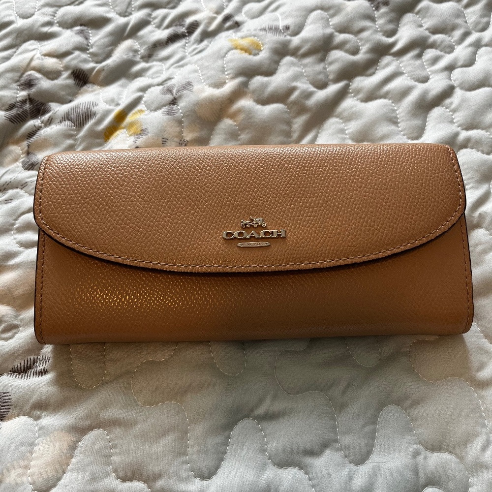 Coach Top Fold Wallet - Picture 1 of 4